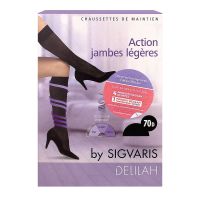 Delilah 70D chaussettes de maintien noir T3