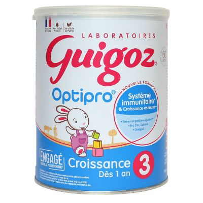 Guigoz 2 est un lait 2e âge adapté à l'alimentation des bébés âgés
