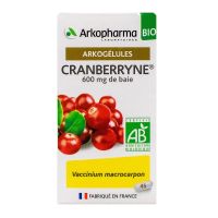 Arkogélules cranberryne bio 600mg baie 45 gélules
