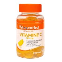 Vitascorbol Vitamine C 125mg fatigue système immunitaire 60 gommes