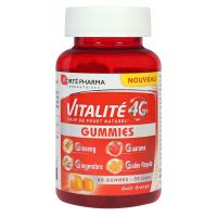 Vitalité 4G coup de fouet naturel 60 gummies