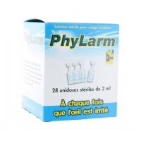 Phylarm solution optalmique stérile 28 unidoses x 2ml