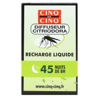 Citriodora recharge diffuseur anti-moustiques 45 cycles 8h 24g
