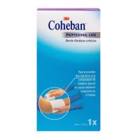 Coheban bande de contention cohésive - 3,5m x 10cm (blanc)