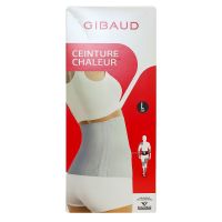 Ceinture chauffante gris anthracite taille Large hauteur 20cm