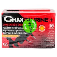 Gmax taurine+ goût orange 2x30 ampoules