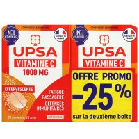 Vitalité Vitamine C 1000mg goût orange 20 comprimés à croquer