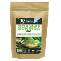 Poudre de feuilles de Moringa bio 200g