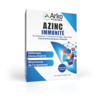 Azinc Immunité 12 vitamines 7 minéraux 30 comprimés