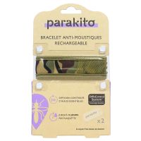 Bracelet anti-moustiques rechargeable camouflage