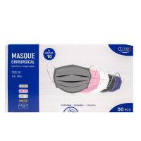 50 masques chirurgicaux type IIR multicolores