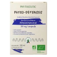 Phyco-défenses spiruline bio 50mg 10 ampoules x 10ml