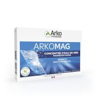 Arkomag concentré d'eau de mer Magnésium marin 20 ampoules