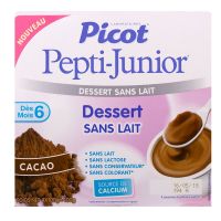 Pepti-Junior desserts sans lait cacao dès 6 mois 4x100g