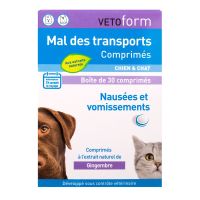 Mal des transports chiens & chats comprimés