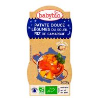 Bol bonne nuit patate douce légumes & riz 2x200g