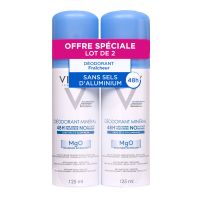 Déo minéral anti-odeur 48h 2x125 ml