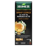 Spray gorge miel de Manuka actif IAA 15+ 20ml