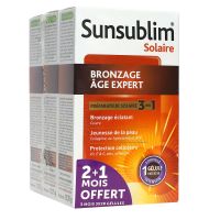 Sunsublim 3en1 bronzage âge expert préparateur solaire 84 gélules