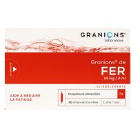 Granions de fer 30 ampoules