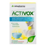 20 comprimés Activox pour inhalation