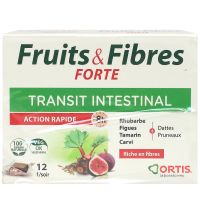 Fruits et Fibres transit intestinal 12 cubes à mâcher