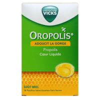 Oropolis cœur liquide goût miel 16 pastilles
