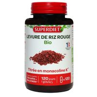 Levure de riz rouge bio 120 gélules