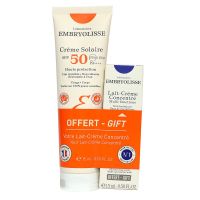 Crème solaire SPF50 100ml + lait crème concentré offert