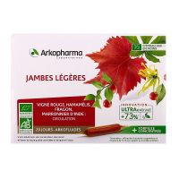 Jambes légères bio Arkofluides 20 ampoules