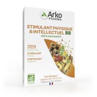 Stimulant physique Arkofluides 20 ampoules