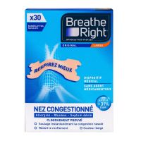 Breathe Right 30 bandelettes nasales Original Large