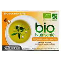 20 sachets infusion régulation sucre bio