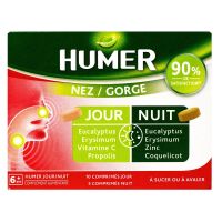 Humer nez & gorge 15 comprimés jour & nuit