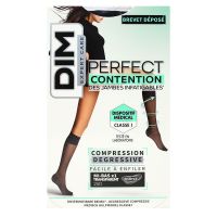 Perfect Contention mi-bas transparent noir 25D T36/38