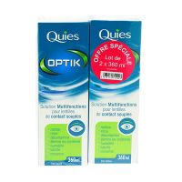 Solution lentilles contact Optik 2x360ml