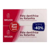 Pâte dentifrice au ratanhia 2x75ml