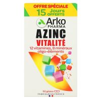 Azinc vitalité XL 12 vitamines 8 minéraux 150 gélules