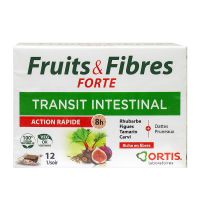 Fruits & fibres Forte transit intestinal 12 cubes