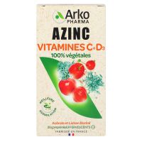Azinc vitamines C et D3 effervescent 20 comprimés