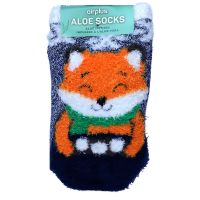 Chaussettes enfant infusées à l'Aloe vera Renard d'hiver taille 26-31