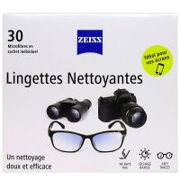 30 lingettes nettoyantes pour lunettes