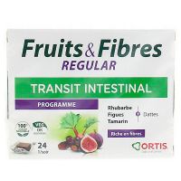 Fruits et fibres Regular transit intestinal 24 cubes
