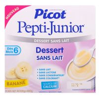 Pepti-Junior desserts sans lait banane dès 6 mois 4x100g