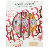 Coffret 3 crèmes mains 30ml rose gingembre bois d'orange