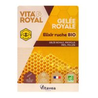 Vitavea Vita Royal gelée royale Elixir ruche bio 10 ampoules