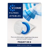 Licetec V-Comb 8 filtres jetables