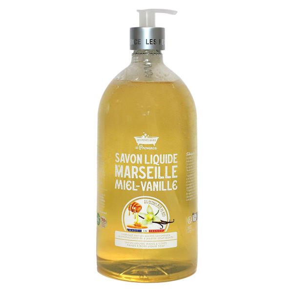 Savon liquide de Marseille 1L - Miel-Vanille