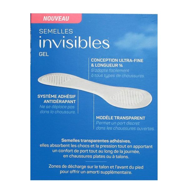 FeetPad 1 paire de semelles invisibles gel 3/4