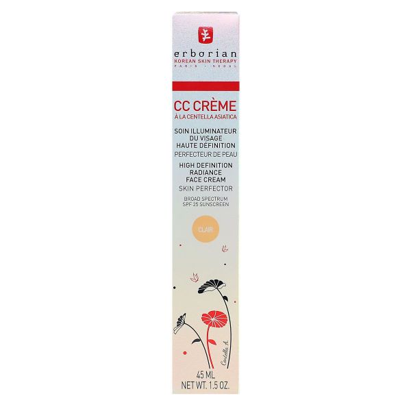 CC crème Centella Asiatica soin illuminateur visage SPF25 teinte claire 45ml